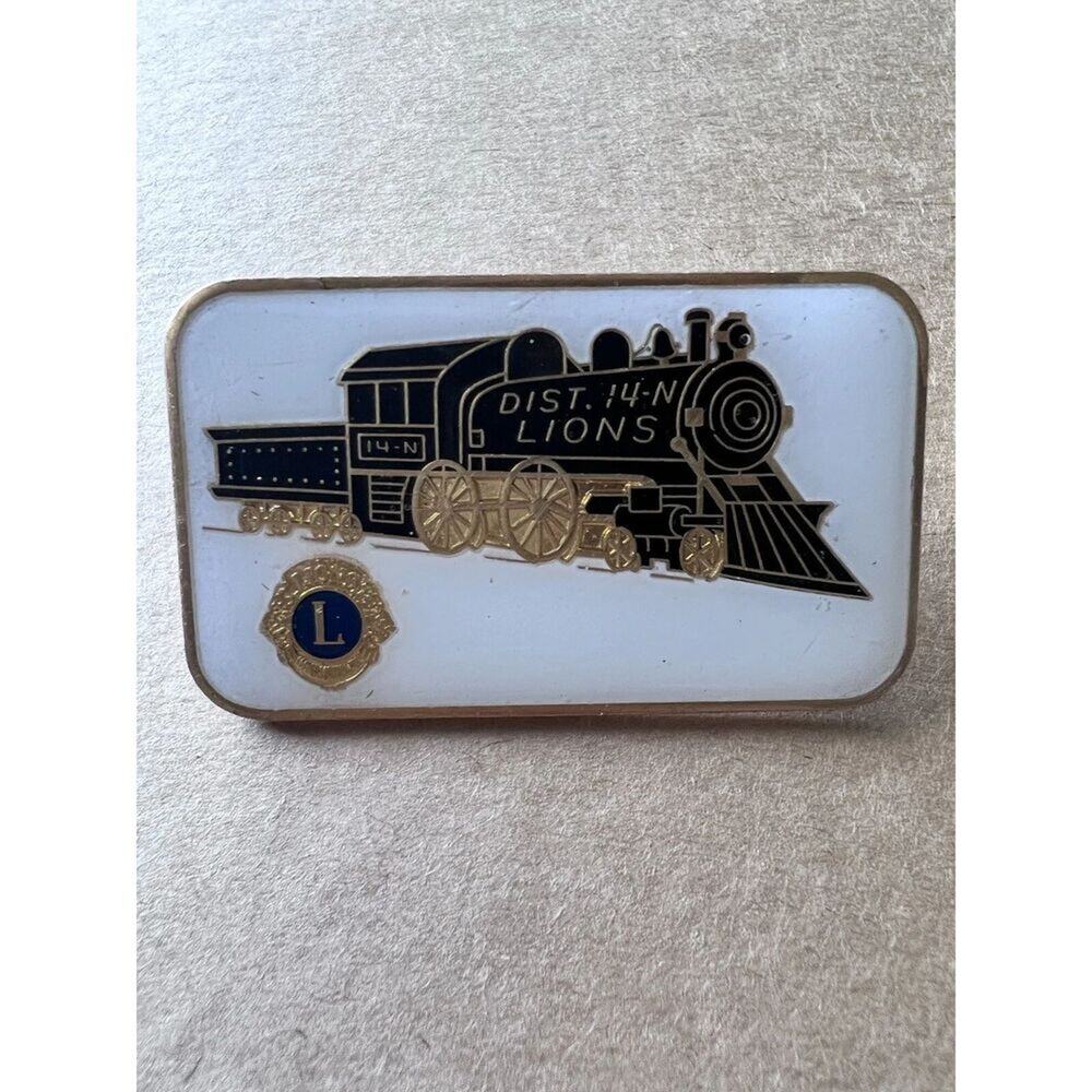 Lions International Dist. 14N Leavens Attleboro Train Pin
